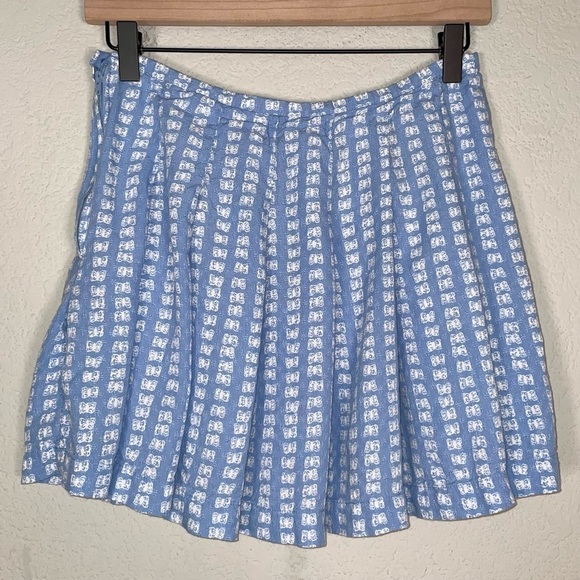 Urban Outfitters Cecile Pleated Mini Skirt Butterfly Print - Picture 4 of 8